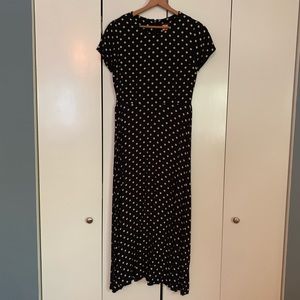 Navy Blue Polka Dot Dress